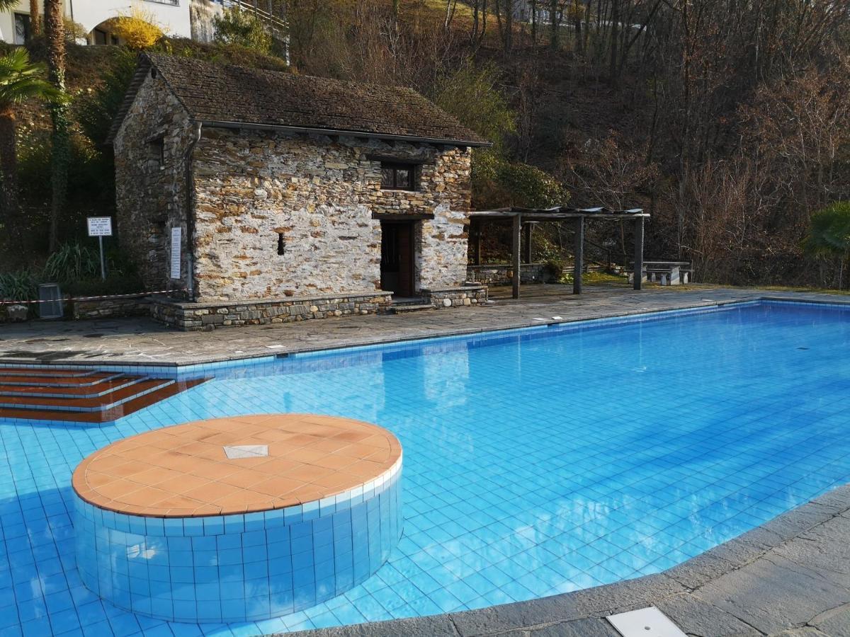Gambarogno 1 Zimmer Apartment Mit Seesicht Und Pool מראה חיצוני תמונה