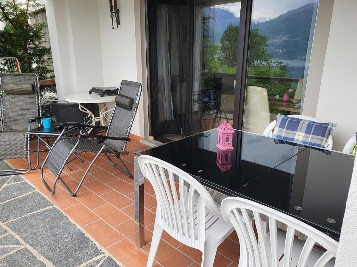 Gambarogno 1 Zimmer Apartment Mit Seesicht Und Pool מראה חיצוני תמונה