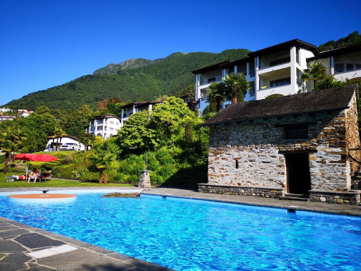 Gambarogno 1 Zimmer Apartment Mit Seesicht Und Pool מראה חיצוני תמונה